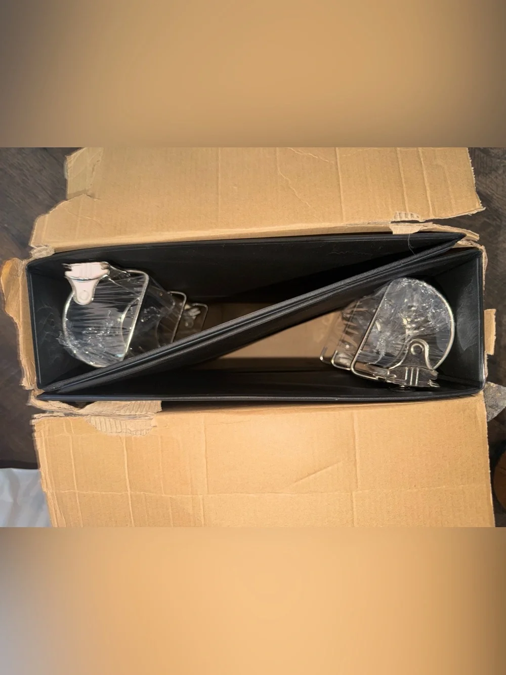 🛍️ 4in Black 3-Ring Binder with Clear Sleeve 2 pockets 2 pack